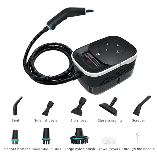Handheld Pressurized Steam Cleaner with 9 Accessories – Multi-Surface Cleaning
