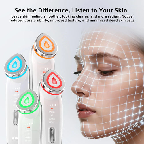 6-in-1 Anti-Aging Face Lift Device | LED Facial Massager & Skin Tightening Beauty Tool